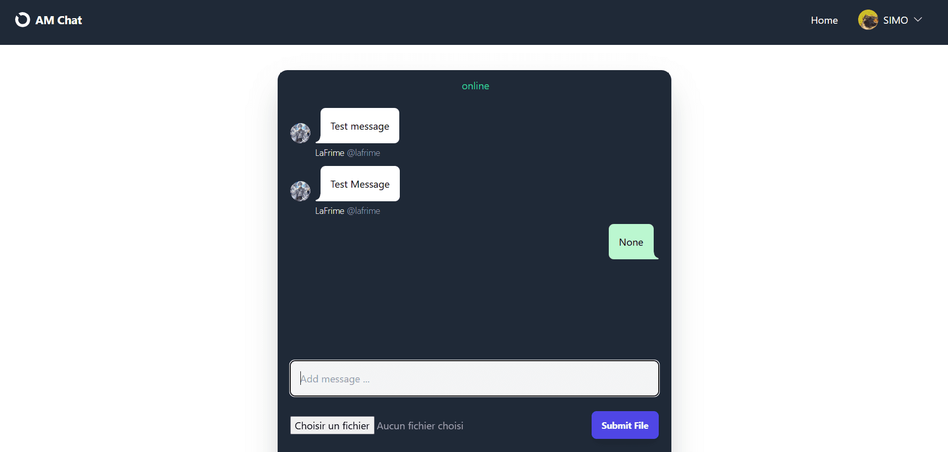 RealTime Chat app
